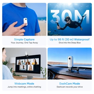 SJCAM C100PRO 4K Thumb Body Camera Standard Combo,2.5H Power,32g Light-Weight POV กล้องพร้อมการเสถียรภาพ,Magnetic Wearable Action Cam สําหรับการเดินทาง (ไม่มี SD CARD)