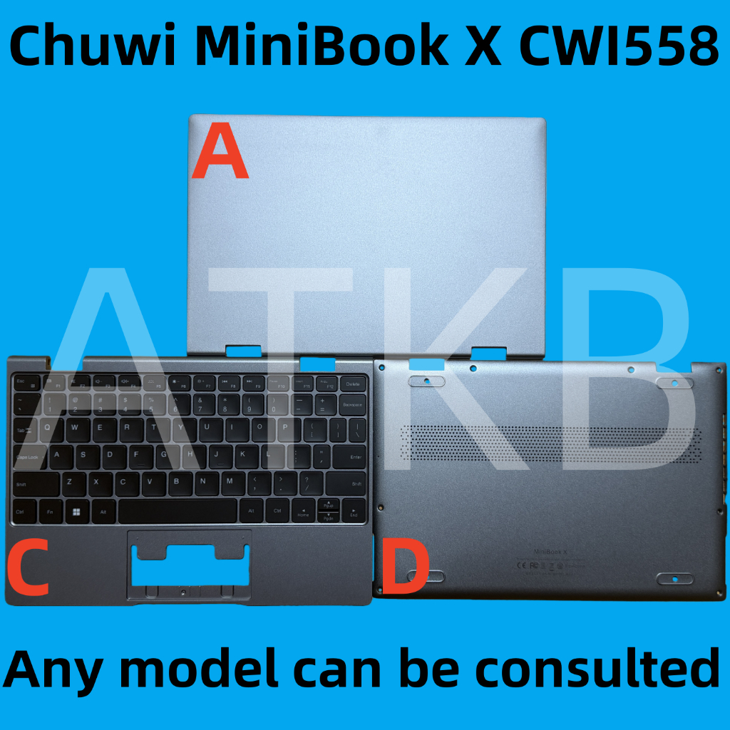 MB23416004 YJ-1203 แล็ปท็อป Palmrest SHELL TOP กรณี Chuwi MiniBook X 10.8 CWI558 US แป้นพิมพ์สีเทาด้
