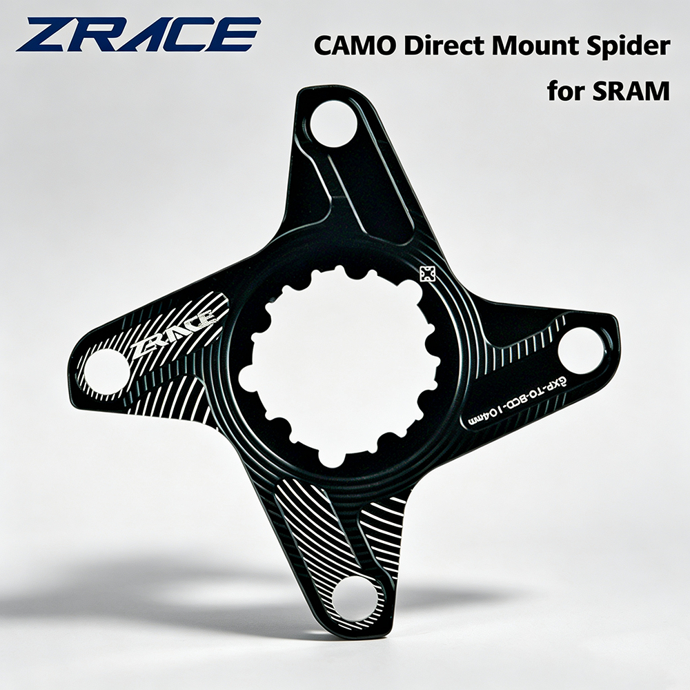 Spider ZRACE Ninja Star CAMO | เปลี่ยนข้อเหวี่ยง GXP Direct Mount ให้ใช้จาน BCD104 ได้ | ดีไซน์ดาวนินจา CNC น้ำหนักเบา