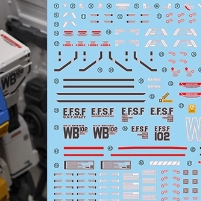 YAN Water Slide Decal 027 GHOST MG 1/100 RX-78-2 GTO78 The Origin Noctilucent YANMG044