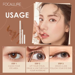 Focallure ดินสออายไลเนอร์เจล เนื้อแมตต์ ชิมเมอร์ ชิมเมอร์ 1.7 มม. กันน้ํา ติดทนนาน 5 สี