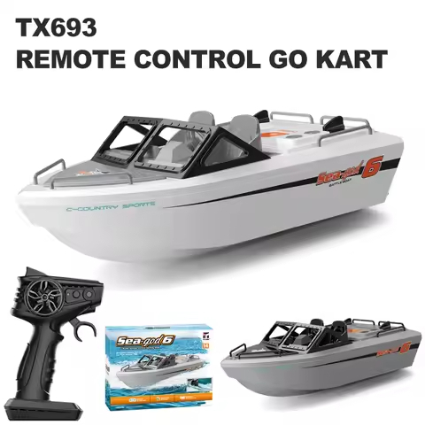 TX693 1/12 Rc เรือ 2.4G รีโมทคอนโทรล Brushless Go Kart Vortex Jet ความเร็วสูง Racing เรือไฟฟ้า Speed