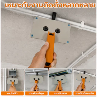 เครื่องป้อนสายเคเบิล ดึงลวดไฟฟ้า เทปปลาดึงสาย ขนาดลวดเรียบ 8 มิลลิเมตร ดึงลวดลากจูงง่าย เหมาะใช้งานท่อเดินสายพื้นที่แคบ