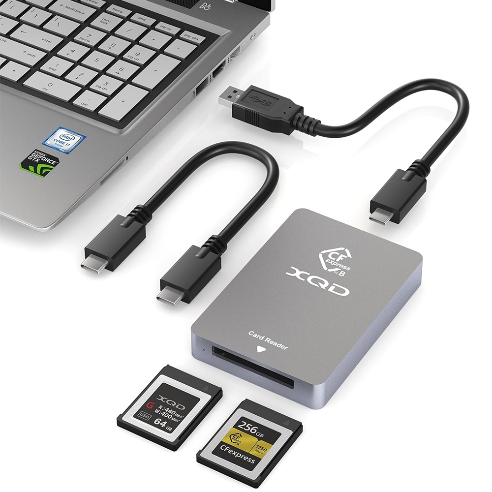 XQD & CFexpress Type B Card Reader USB 3.2 10Gbps CFexpress Memory สําหรับ CF Express,Sonyy G/M Mark