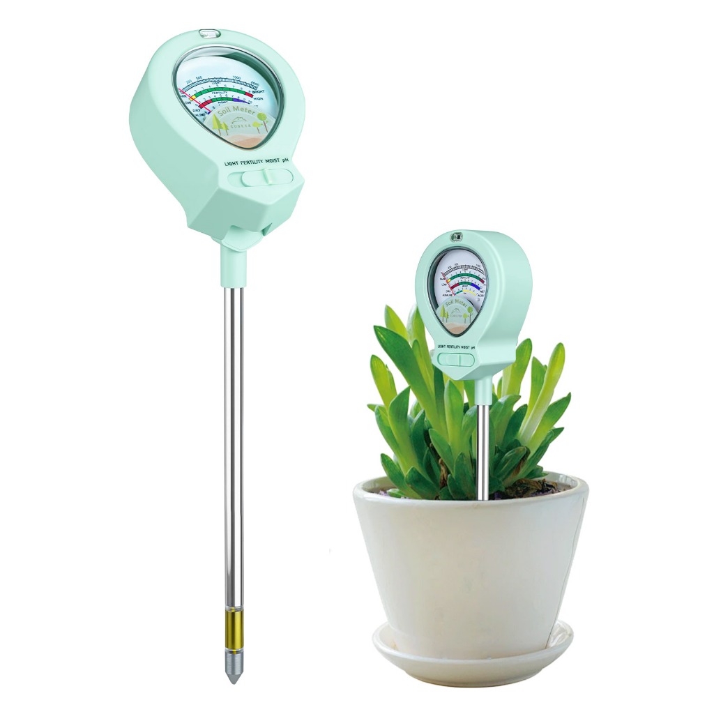 Mcbazel 4-in-1 Soil Tester for Soil Moisture/pH/Fertility/Light - Green