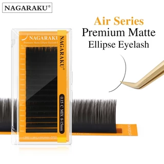 NAGARAKU ด้านล่าง Eyelash Extension Ellipse ด้านล่างขนตา (5 มม./6 มม./7/8 มม.)