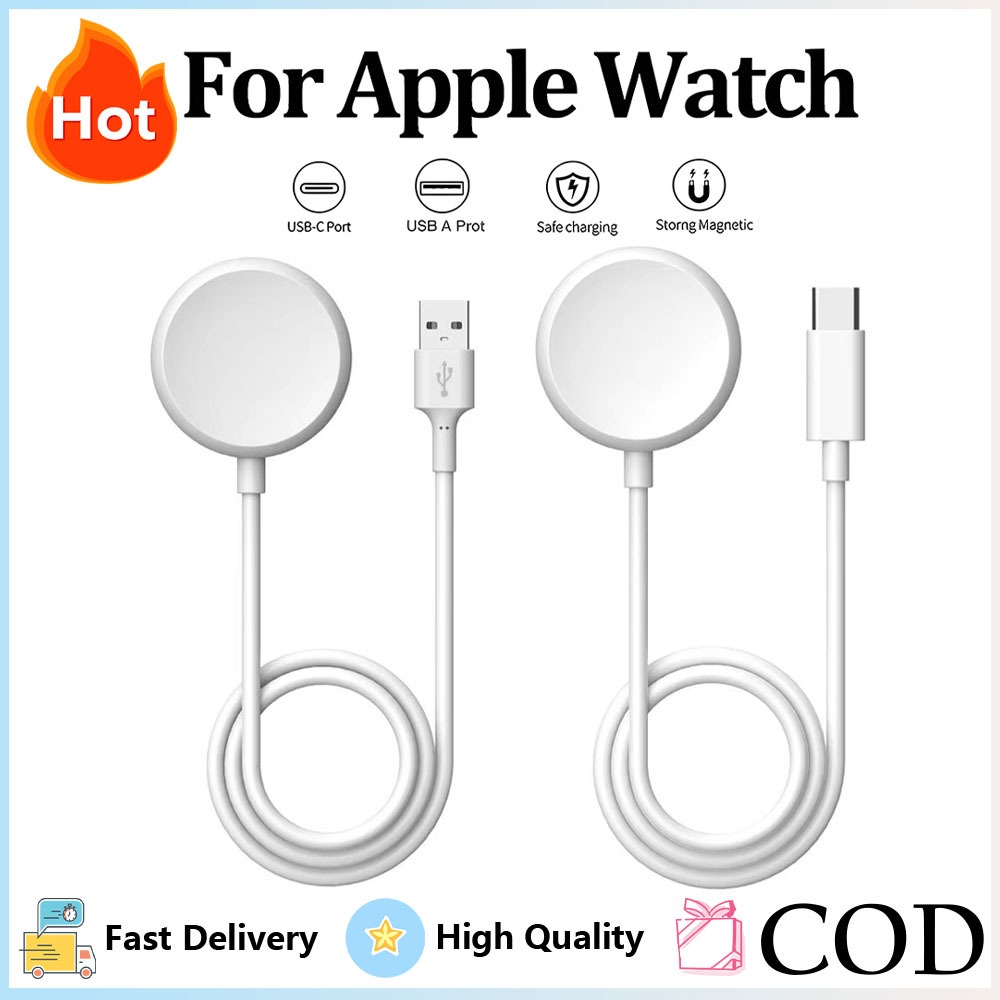 แม่เหล็กไร้สาย USB A Fast Charger สําหรับ Apple Watch S11 10 42 มม.46 มม.Ultra 2 3 49 มม.38 40 41 44 45 มม.สําหรับ iWatch 9 8 7 SE 6 5 4 3 2 1