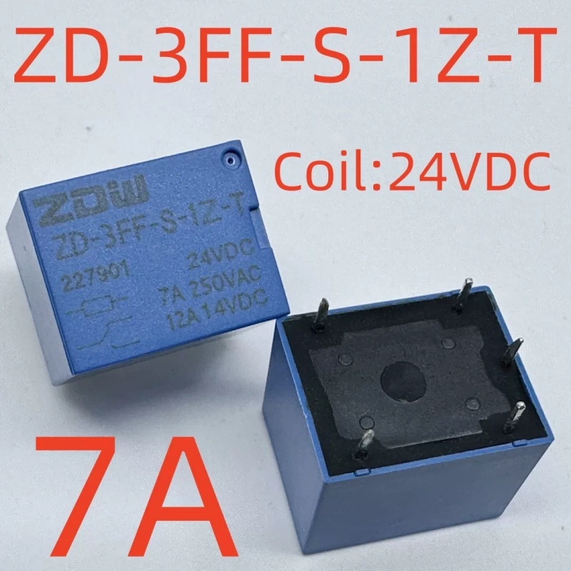 รีเลย์ ZD-3FF-S-1Z-T 24VDC7A 5 พิน
