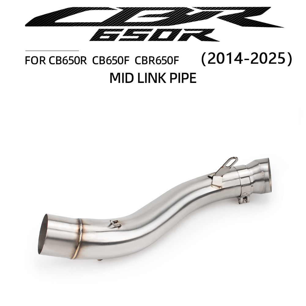 สําหรับ Honda CB650F CB650R CBR650F CBR650R รถจักรยานยนต์ท่อไอเสีย racing Performance กลาง link ท่อ 