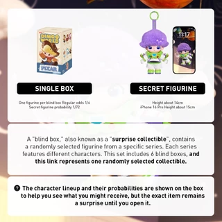 POP MART DIMOO WORLD × PIXAR Series- Vinyl Plush Pendant Blind Box