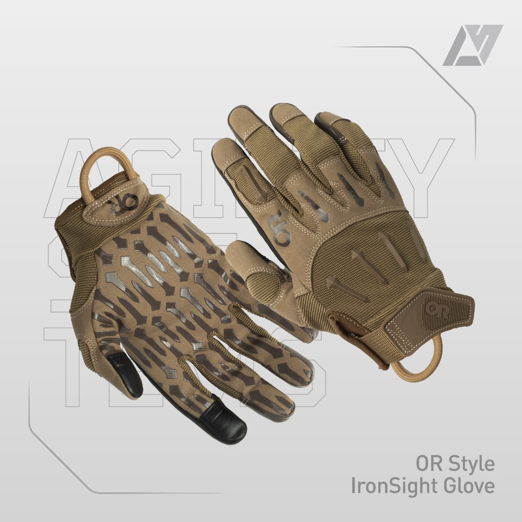 ถุงมือยุทธวิธีเซ็นเซอร์ Ironsight สไตล์ OR สําหรับถ่ายภาพ ตั้งแคมป์กลางแจ้ง ขี่จักรยาน และการใช้งานหน้าจอสัมผัส