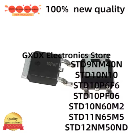 5PCS STD9NM40N STD10N10 STD10P6F6 STD10PF06 STD10N60M2/11N65M5 D9NM40N D10 10P6F6N60 ยี่ห้อ STD5 10N