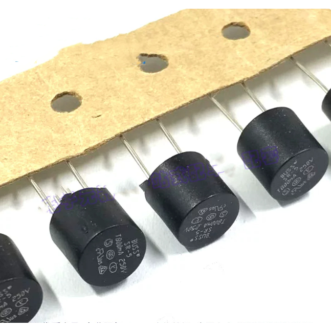 5-10PCS 382 รอบฟิวส์ช้า Blow BISS FUSE SR-5 500mA T800MA 1A 2A 2.5A 3.15A 4A 5A 6.3A 8A 10A 250V T2A