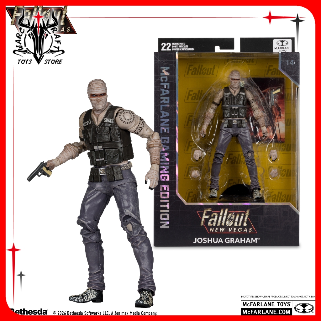 [มีในสต็อก]McFarlane Toys FALLOUT JOSHUA GRAHAM (FALLOUT NEW VEGAS) แอ็คชั่นฟิกเกอร์ขนาด 7 นิ้ว