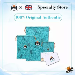 [ของแท้ 100%] ตุ๊กตา Jellycat Dragon มอบการ์ดอวยพรและถุงของขวัญสีฟ้า - Free Gift card & bag of jelly cat แท้