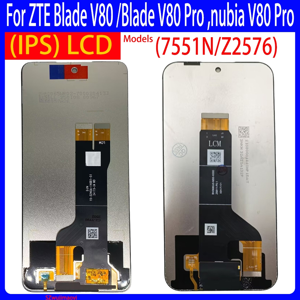 คุณภาพสูงสําหรับ ZTE ใบมีด V80/ใบมีด V80 Pro ,nubia V80 Pro จอแสดงผล LCD หน้าจอสัมผัสแผง Digitizer ส