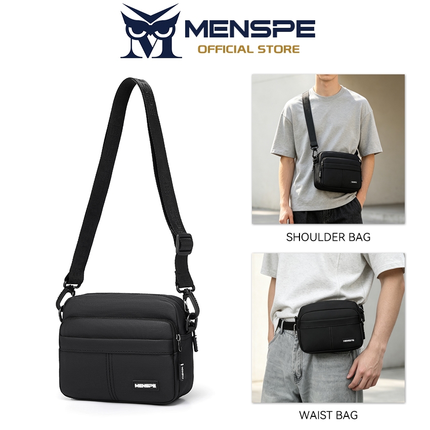 MENSPE กระเป๋าสะพายข้างผู้ชาย แฟชั่นเทรนด์ กระเป๋าลำลอง น้ำหนักเบา แฟชั่นสตรีทสปอร์ต สำหรับนักศึกษา