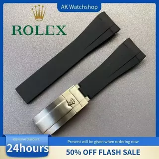 {ยางธรรมชาติ}สายนาฬิกาสําหรับ Rolex – เข้ากันได้กับ Daytona, Submariner, Explorer, GMT-Master (20mm, 21mm) – สายนาฬิกากันน้ําแบบสปอร์ตสําหรับผู้ชาย