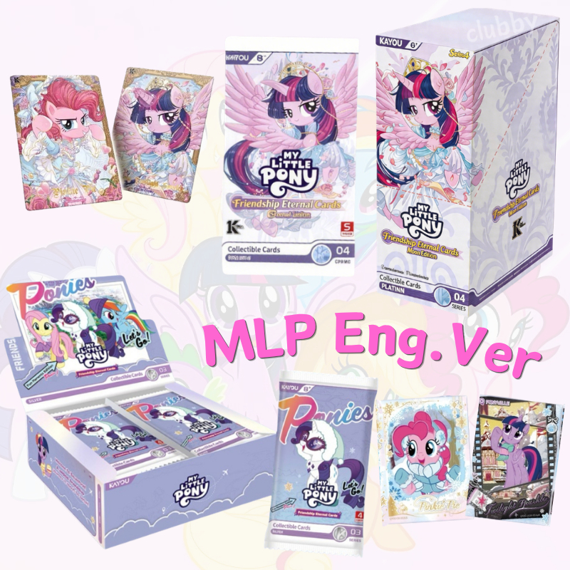 การ์ด My little Pony ฉบับภาษาอังกฤษ Kayou MLP Fluttershy ตัวละครอนิเมะ การ์ดสะสม 1 ซอง