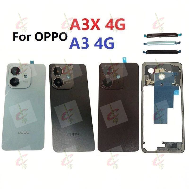 บอดี้ Body ฝาหลัง บอดี้กลาง สําหรับ OPPO A3X A3 4G ปุ่มเพิ่มเสียงนอก