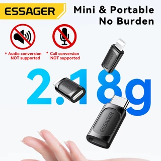อะแดปเตอร์ Essager Type C เป็น Ios OTG สําหรับ IP 3A USB 2.0 480Mbps