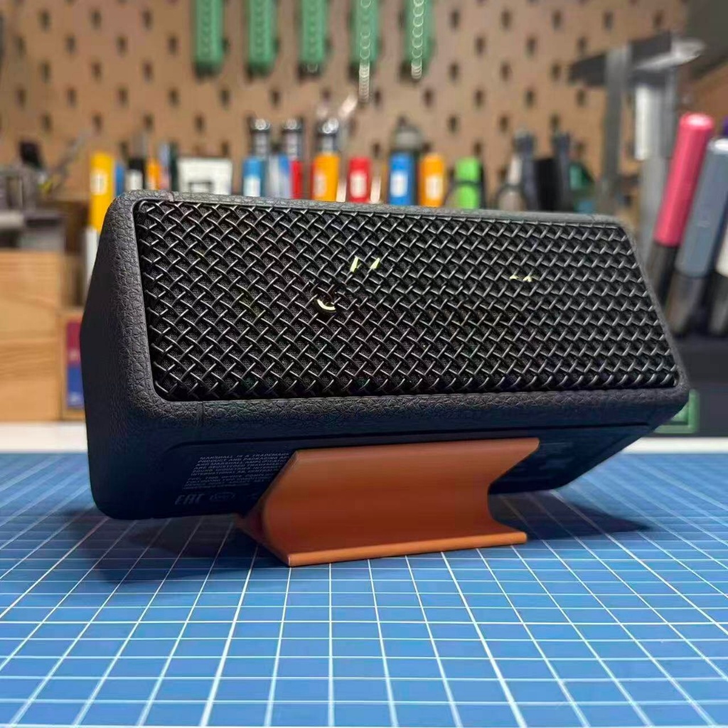 3D พิมพ์มุมสําหรับ Marshall Emberton II Emberton III ลําโพงปรับ Tilt Holder Desktop Bracket สนับสนุน