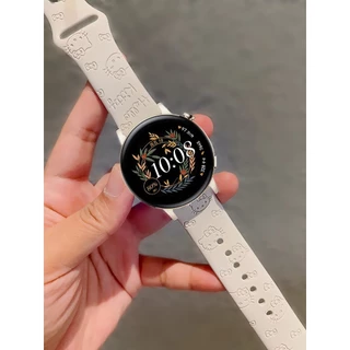 Carved Strap For สาย Garmin Venu 3 /Venu 3S สาย Garmin Venu 4 Strap venu sq 2 Silicone garmin 245/645/FR265 music สาย Garmin Forerunner 170 /165/158/ Garmin Forerunner 265 สาย Soft Garmin Forerunner 570 สาย Garmin vivoactive 6 / Garmin vivoactive 5 สาย