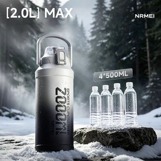 แก้วเก็บอุณหภูมิสแตนเลส316 ขนาดใหญ่ 800/1000/1500/2000ml พกพาง่าย กีฬา 2โหมดดื่ม(หลอด+ตรง) แยกชาได้ วัสดุเกรดอาหาร เก็บร้อนเก็บเย็น