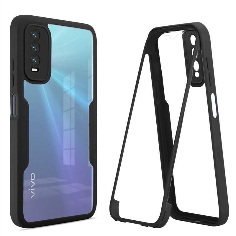 สองด้านสําหรับ Vivo Y12S Y12A Y20A Y20 SG Y20S G Y20i Y11S Y20SG Y20G 4G 5G สองด้านปกป้อง Hard PC โท