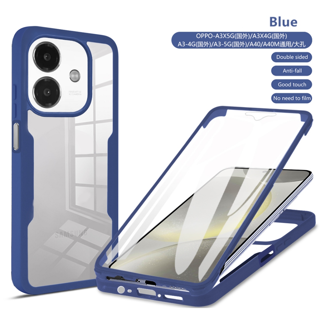 360 สองด้านสําหรับOPPO A3 A3X A5 A5X A5Pro A6 A6X A6Pro A16 A15 A15S A54 A55 A53 A52 A92 A94 2022 สอ