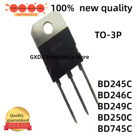 5PCS 100% ใหม่ BD245C BD246C BD249C BD250C BD745C TO3P BD245 BD246 BD249 BD250 BD745 TO-3P ทรานซิสเต