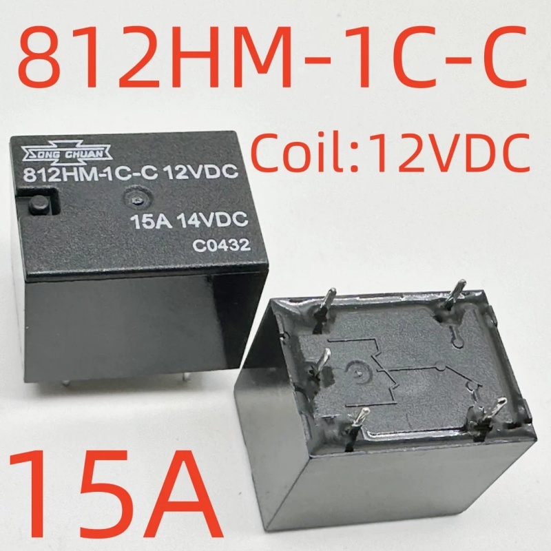 รีเลย์ 812HM-1C-C 12V15A 5 พิน