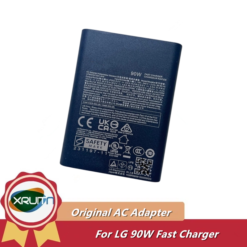 Original LP90DCC20H-WW อะแดปเตอร์ AC 90W 20V 4.5A Fast Charger สําหรับ LG กรัม Pro 16Z90SP แหล่งจ่าย