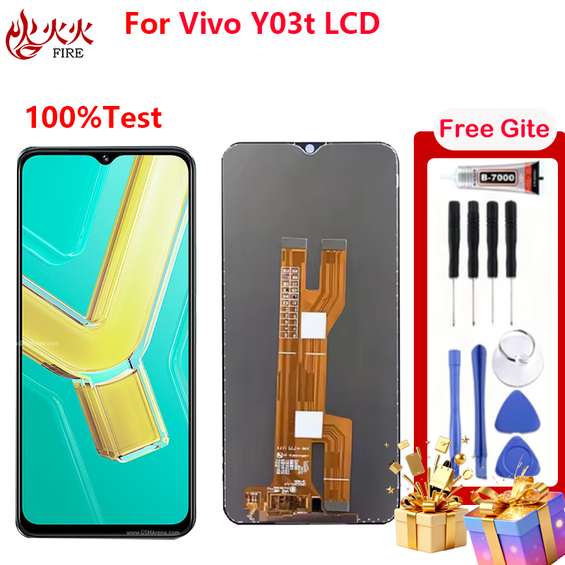 จอแสดงผล LCD สําหรับ Vivo YO3t Touch Screen Digitizer Assembly พร้อมกรอบอะไหล่