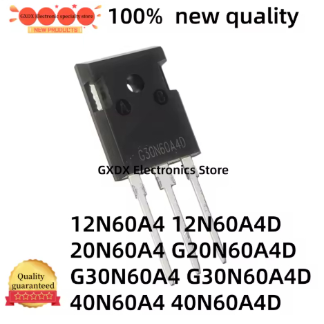 5PCS คุณภาพใหม่ 12N60A4 20N60A4 40N60A4 12N60A4D TO247 40N60A4D G30N60A4 G20N60A4D G30N60A4D TO247