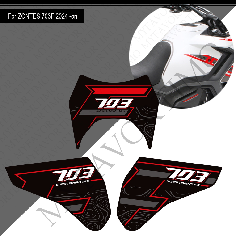 เหมาะสําหรับ Zontes ZT703-F ZT-703F ZT703F 703 F รถจักรยานยนต์ถังน้ํามันเชื้อเพลิง pad frosted anti 