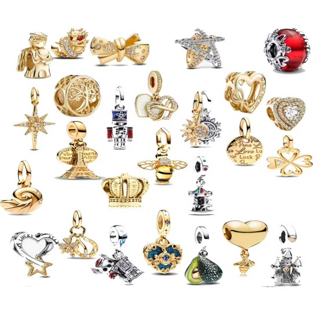 2026 NewS925 Gold Bee Pendant Gold Crown Pendant / Fashion Simple Pendant