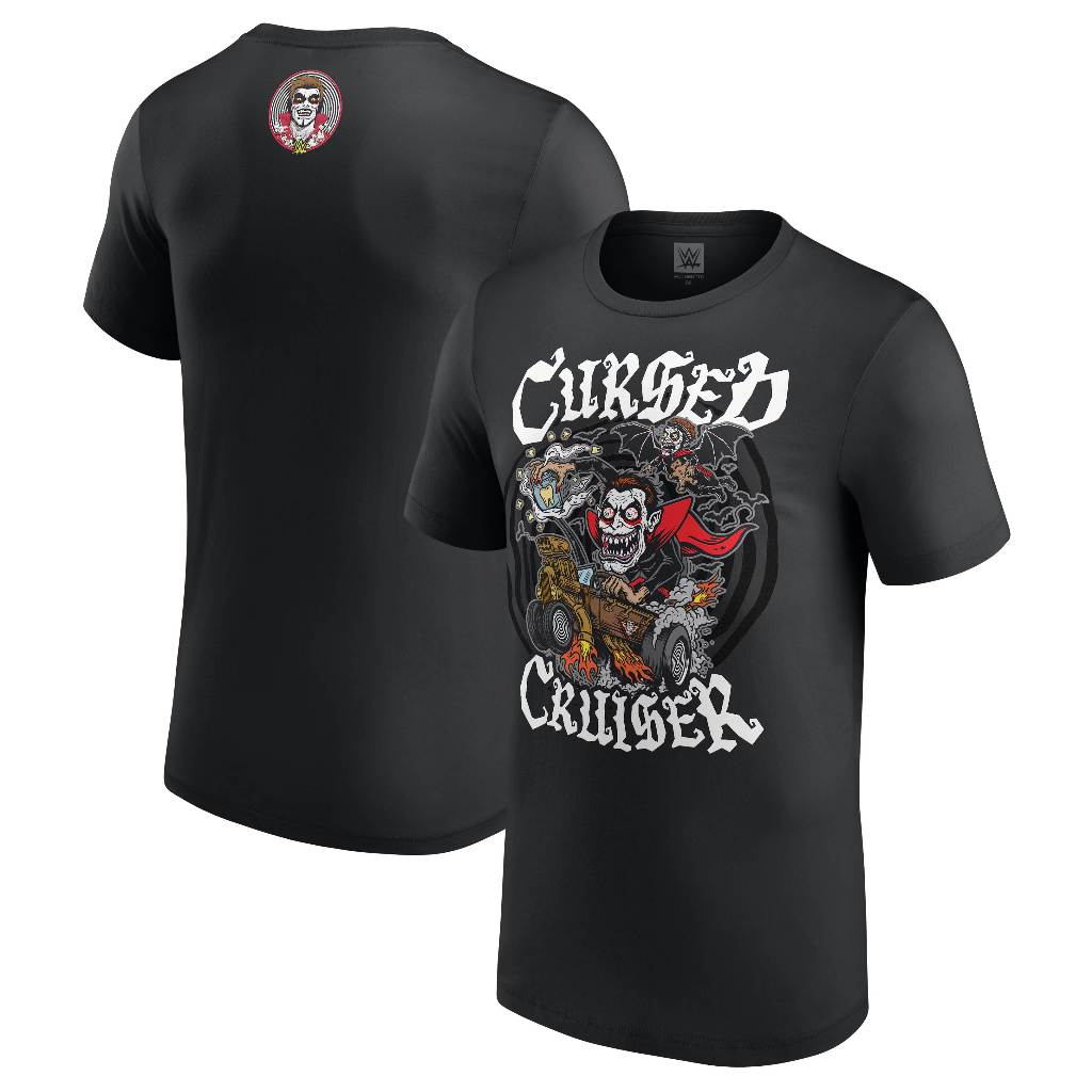 Wwe Mens Black Danhausen Cursed Cruiser T-Shirt