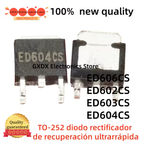 5PCS 100% ใหม่ ED602CS ED603CS TO252 ED604CS ED606CS TO-252 ultra-fast recovery วงจรเรียงกระแสไดโอดใ