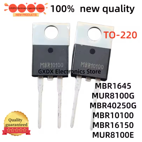 5PCS 100% ใหม่ MBR40250G U8100E U8100G B40250G B1645 MBR1645 MBR10100 MBR16150 MUR8100E MUR8100G B10