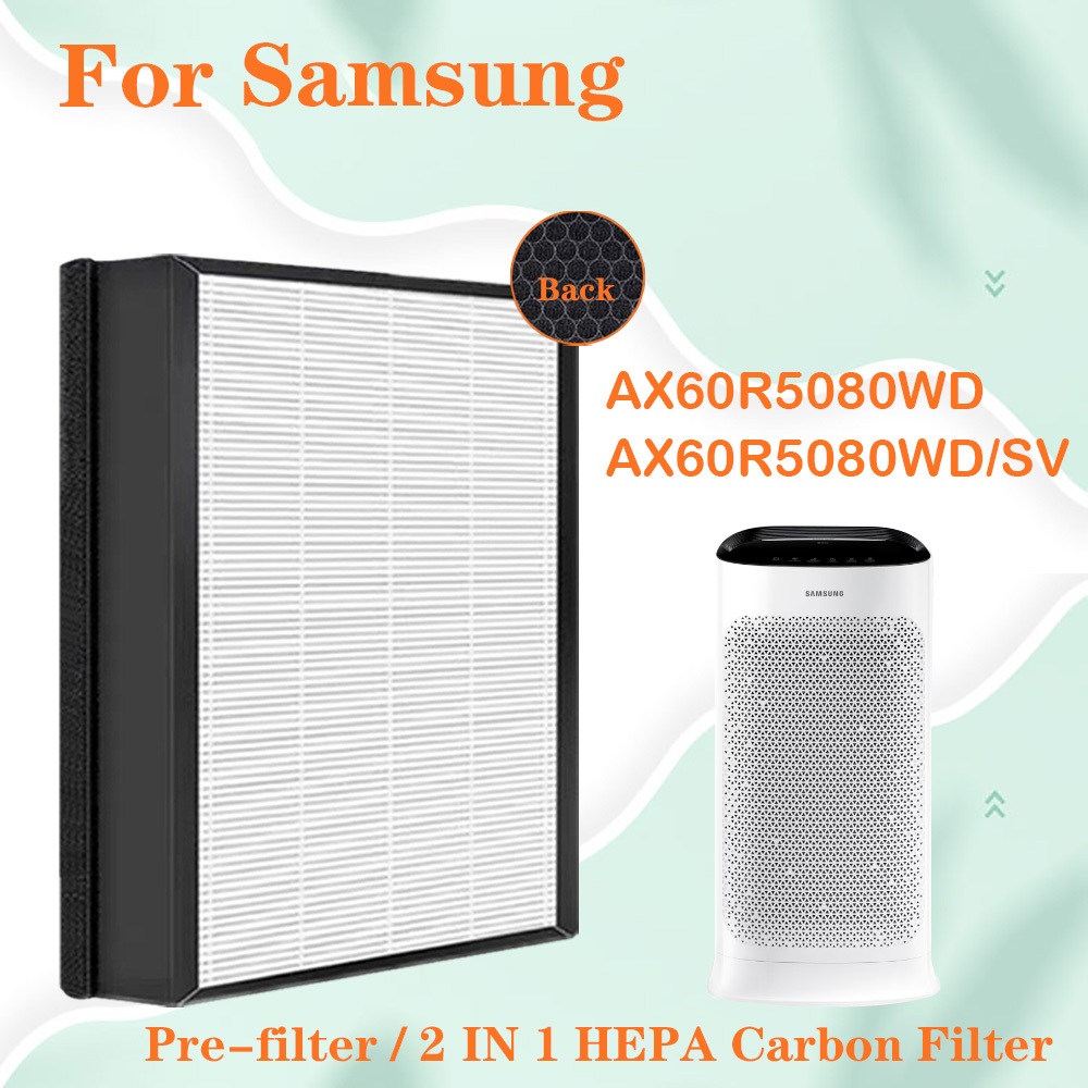 CFX-D100/GB สําหรับ Samsung Blue Sky AX5500 AX60R5080WD/ST AX60R5080WD เครื่องฟอกอากาศเปลี่ยน 2 in 1