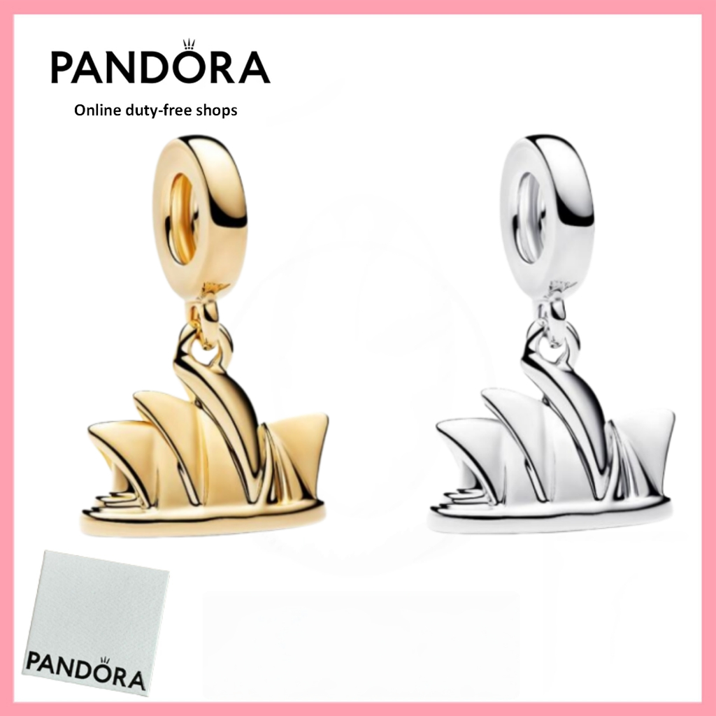 เครื่องประดับเงินแท้ S925 100% พร้อมกล่องใหม่ เครื่องประดับ Sydney Opera House Dangle Charm