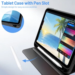 TBTIC เคสแท็บเล็ตหมุนได้ 360° พร้อมช่องเก็บปากกา กันกระแทก มีขาตั้ง สำหรับ Redmi Pad Pro / Pad 2 Pro 12.1 / Pad 2