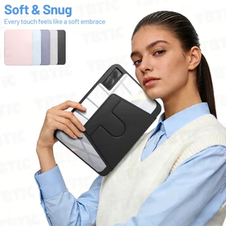 TBTIC เคสแท็บเล็ตหมุนได้ 360° พร้อมช่องเก็บปากกา กันกระแทก มีขาตั้ง สำหรับ Redmi Pad Pro / Pad 2 Pro 12.1 / Pad 2