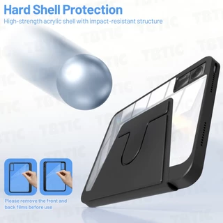TBTIC เคสแท็บเล็ตหมุนได้ 360° พร้อมช่องเก็บปากกา กันกระแทก มีขาตั้ง สำหรับ Redmi Pad Pro / Pad 2 Pro 12.1 / Pad 2