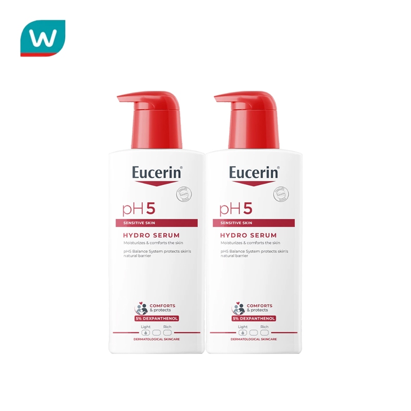 [ Buy 1 Get 1 Free ]Eucerin pH5 SENSITIVE SKIN HYDRO SERUM 400 ML ยูเซอริน บอดี้เซรั่มบำรุงผิวกาย สูตรเข้มข้น ซึมซาบเร็ว บำรุงยาวนาน 12 ชม.