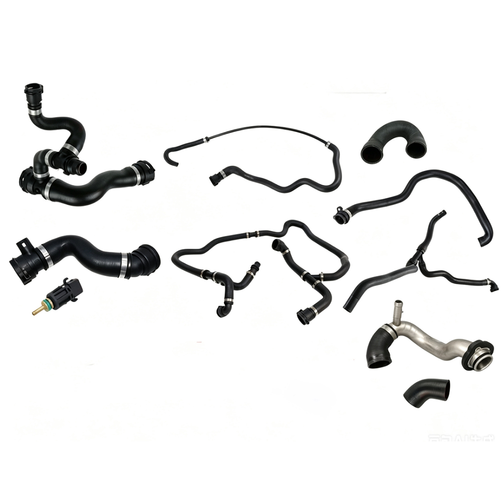ท่อน้ําหล่อเย็นหม้อน้ําสําหรับ BMW N52 E65 E66 7 Series 730 06-08