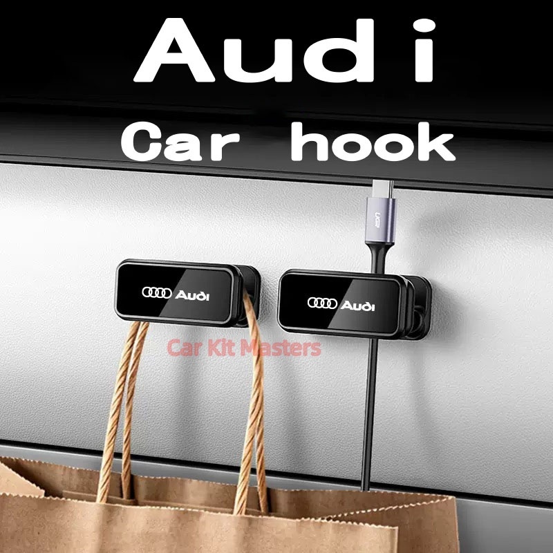 Audi Car hook co pilot data cable ผู้ถือกาวประเภท non perforated Hook strong รับน้ําหนักรถสําหรับ A1