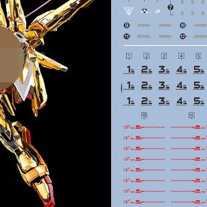 20260712  สติ๊กเกอร์สไลด์น้ํา EVO เหมาะสําหรับ RG 1/144 AKATSUKI (ไม่มีฟิกเกอร์ ไม่มีรุ่น) EVORG033