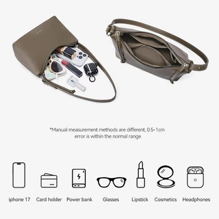 【7.20ใหม่】BOSTANTEN Indy Bag กระเป๋าฮูโบ้ผู้หญิง กระเป๋าสะพายไหล่ผู้หญิง กระเป๋าสะพายข้างผู้หญิง ทรงพระจันทร์เสี้ยว ใส่ของได้เยอะ น้ำหนักเบา